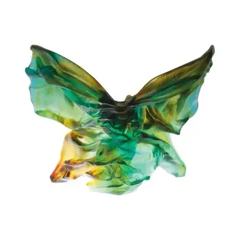 Daum Glass Sculpture Butterfly Soliflore - Hanaé Mori by Butterfly 13.4'' x 18.5'' x 13.4''