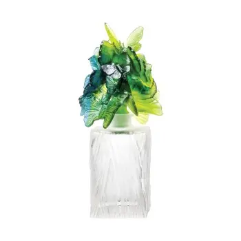 Daum Glass Sculpture Flight of Butterflies Prestige Perfume Bottle 160 ml by Butterfly 8.7'' x 3.9'' x 3.9''