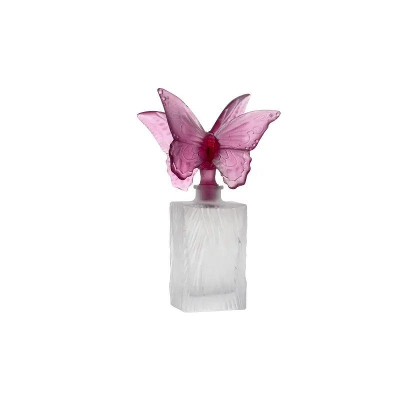 Daum Glass Sculpture Couple of Butterflies Prestige Perfume Bottle 160 ml by Butterfly 7.9'' x 5.3'' x 3.7''