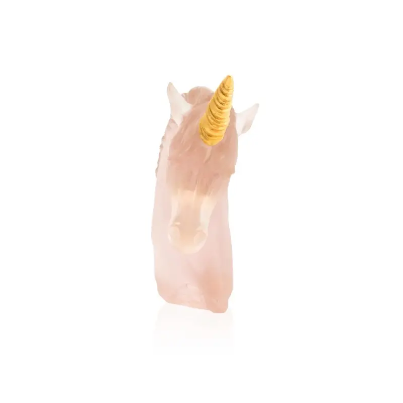 Daum Glass Sculpture Unicorn by Unicorn 10.2'' x 10.6'' x 3.7'' Daum Glass Sculpture Unicorn by Unicorn 10.2'' x 10.6'' x 3.7''