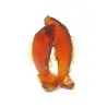 Daum Glass Sculpture Golden Carps by 0 10.2'' x 7.7'' x 5.7''