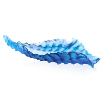 Daum Glass Sculpture Centrepiece by Mer de Corail 6.5'' x 28.1'' x 10.4''