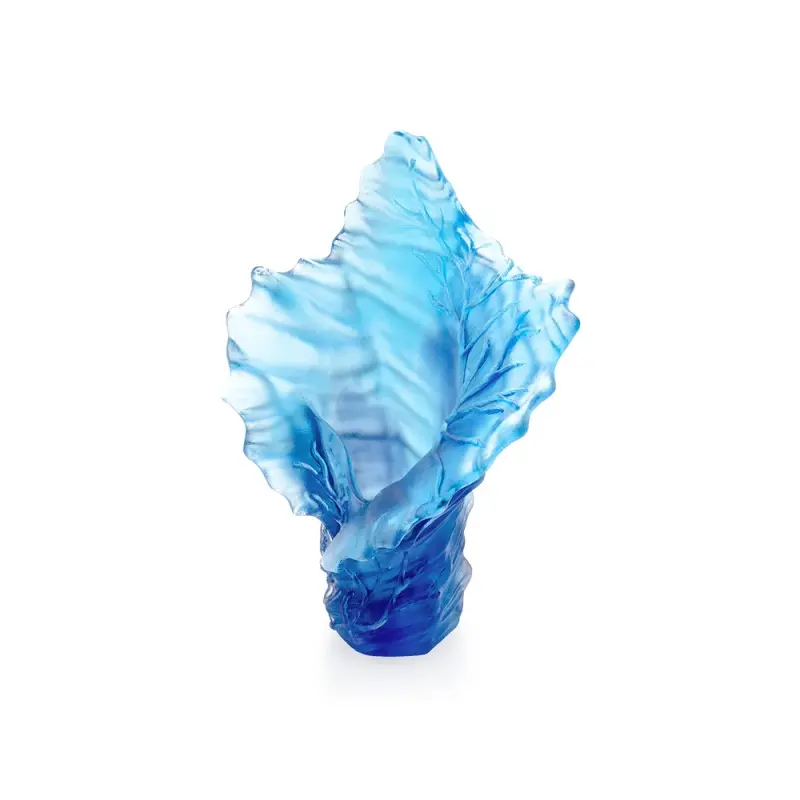 Daum Glass Sculpture Medium Vase by Mer de Corail 9.3'' x 6.5'' x 5.5'' Daum Glass Sculpture Medium Vase by Mer de Corail 9.3'' x 6.5'' x 5.5''