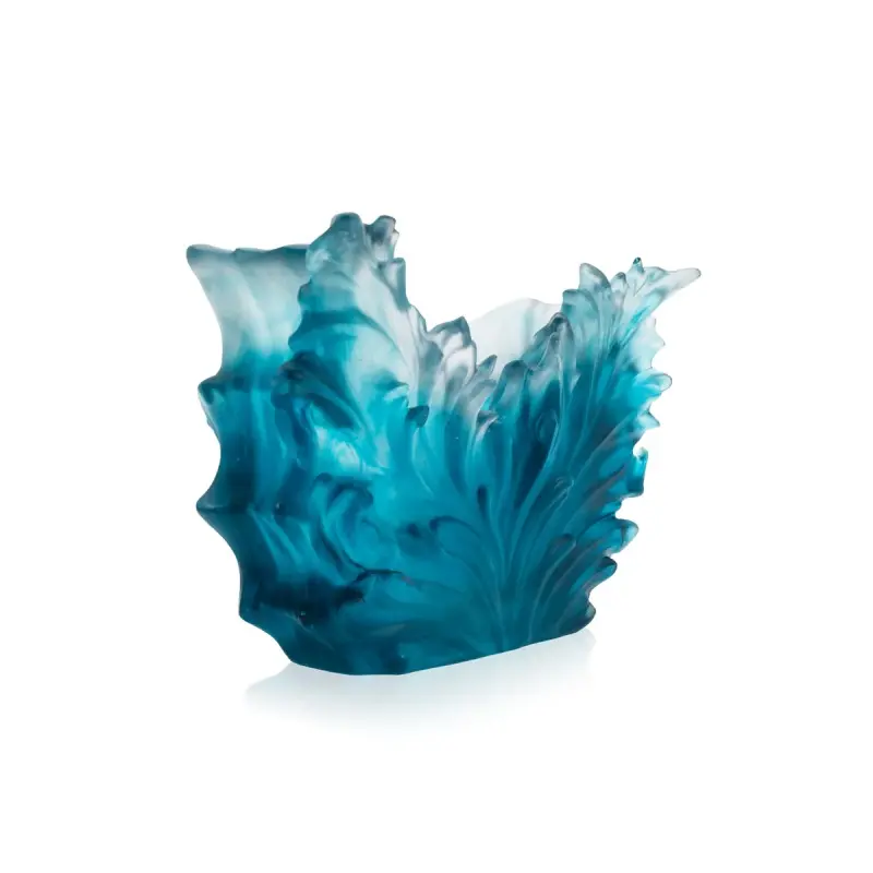 Daum Glass Sculpture Seashell Medium Vase by Maya 11.8'' x 9.8'' x 5.1''