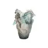 Daum Glass Sculpture Grey Blue Horse Vase by Cavalcade - Horse Vase 15'' x 13'' x 13''