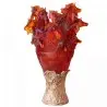 Daum Glass Sculpture Cavalcade Amber Prestige Vase by Cavalcade - Horse Vase 33.9'' x 22.4'' x 22.4''