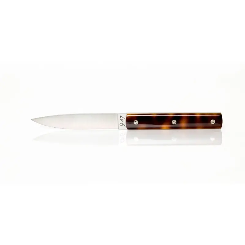 Perceval Table Knife - 947 Collection - Prestige Tortoise Shell Handle Perceval Table Knife - 947 Collection - Prestige Tortoise Shell Handle