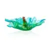 Daum Glass Sculpture Centrepiece by Tropical Voyage 6.3'' x 20.9'' x 18.1''