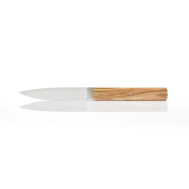 Perceval Table Knife - 947 Collection - Olive Wood Handle