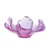 Daum Glass Sculpture Ultraviolet Bowl by Tulip 4.6'' x 11.8'' x 11.8''
