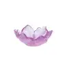 Daum Glass Sculpture Ultraviolet Bowl by Tulip 3'' x 6.3'' x 6.3''