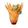Daum Glass Sculpture Magnum Vase by Tressage Paradis 19.9'' x 16.9'' x 16.9''