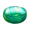 Daum Glass Sculpture Large Bowl by Tressage 4.1'' x 11'' x 11''