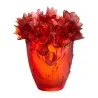 Daum Glass Sculpture Large Vase by Safran 13.8'' x 11.4'' x 11.4''