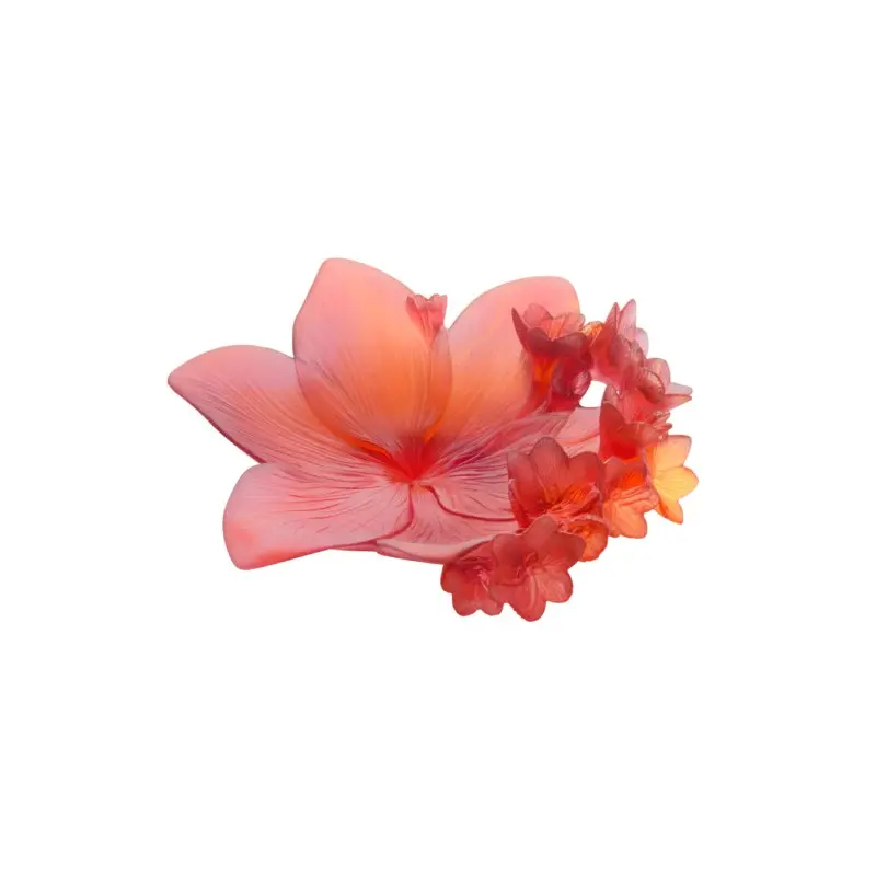 Daum Glass Sculpture Large Bowl by Safran 4.7'' x 12.6'' x 12.6''