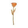 Daum Glass Sculpture Orange Pink Rose Eternelle by Eternal Rose 10.6'' x 3.3'' x 2.8''