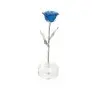 Daum Glass Sculpture Blue Rose Eternelle by Eternal Rose 10.6'' x 3.3'' x 2.8''