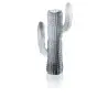 Daum Glass Sculpture Grey Vase by Jardin de Cactus Emilio Robba 18.1'' x 9.1'' x 4.5''