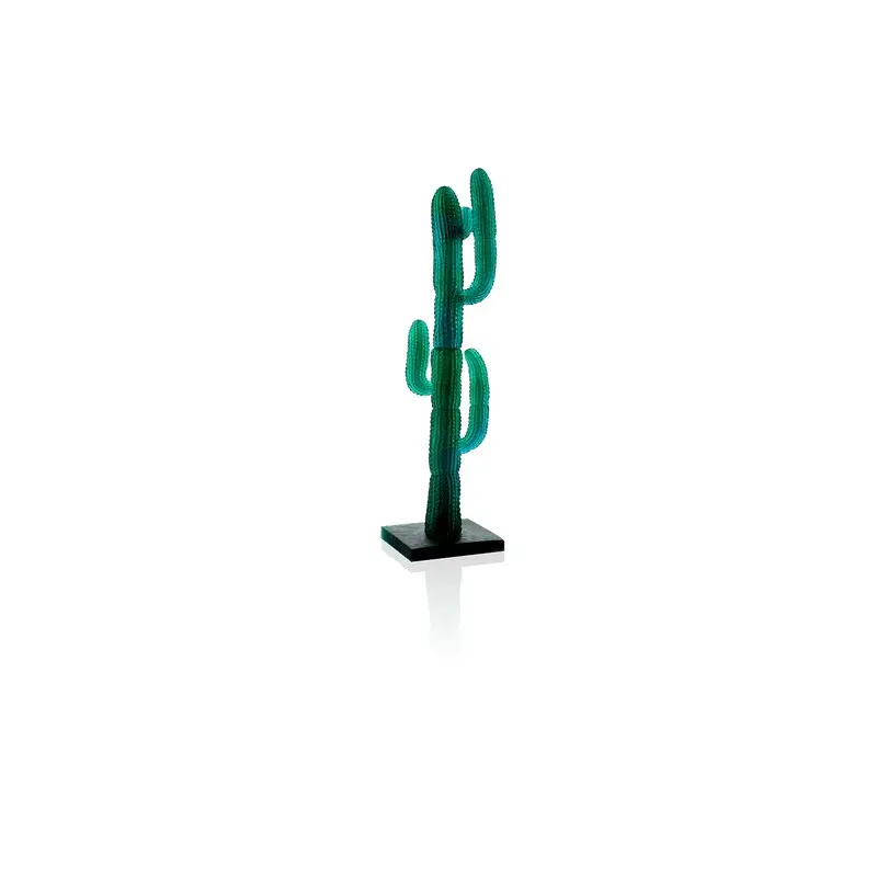 Daum Glass Sculpture XL Green Cactus by Jardin de Cactus Emilio Robba 45.7'' x 13.8'' x 11.4''