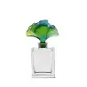 Daum Glass Sculpture Green Perfume Bottle 30 ml by Ginkgo 4.6'' x 2.6'' x 1''