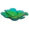 Daum Glass Sculpture Magnum Green Bowl by Ginkgo 3.5'' x 12.6'' x 16.5''