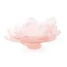 Daum Glass Sculpture Large Pink Bowl by Pink Camelia 6.3'' x 15'' x 15''
