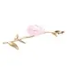 Daum Glass Sculpture Pink Ornamental Flower by Pink Camelia 1.1'' x 6.5'' x 3.5''