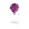 Daum Glass Sculpture Violet Perfume Bottle 30 ml by Violet Camelia 4.4'' x 1.9'' x 1.3''