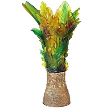 Daum Glass Sculpture Prestige Vase by Borneo Emilio Robba 32.7'' x 19.7'' x 19.7''