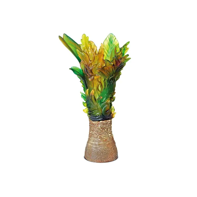 Daum Glass Sculpture Prestige Vase by Borneo Emilio Robba 32.7'' x 19.7'' x 19.7''