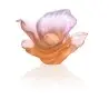 Daum Glass Sculpture Decorative Flower by Arum Rose 2.2'' x 3.1'' x 3.9''