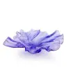 Daum Glass Sculpture Medium Lilac Draped Bowl by Croisière 3.9'' x 12.8'' x 12.8''