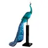 Daum Glass Sculpture Tropical Peacock by 74.8'' x 5.1'' x 45.3''