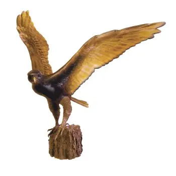 Daum Glass Sculpture The Hawk Flight by Van der Knoop Madeleine 28.3'' x 31.3'' x 21.3''