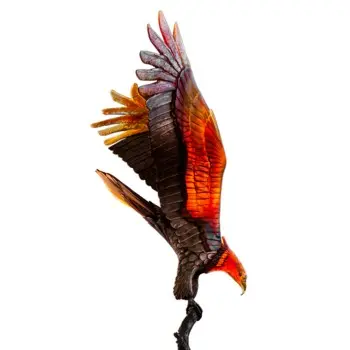 Daum Glass Sculpture Prestige Eagle by Van der Knoop Madeleine 98.4'' x 33.5'' x 43.3''