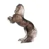 Daum Glass Sculpture Grey Pink Balthazar by Sauvat Jean-Louis 21.3'' x 16.9'' x 7.5''