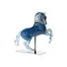 Daum Glass Sculpture Alexandre by Sauvat Jean-Louis 14.6'' x 14.4'' x 4.7''