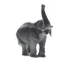 Daum Glass Sculpture Medium Black Elephant by Leroy Jean-François 8.9'' x 9.1'' x 3.9''