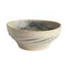 Hand Sculpted Stoneware Twist in Stone Finish - Dia: 16 cm H: 6.5 cm - Case of 6