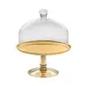 Designer Golden Plated Stainless Steel Lecci Serving Stand 31 cm