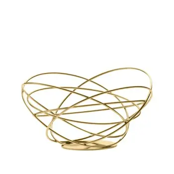Designer Golden Plated Stainless Steel Potenza Fruit Holder