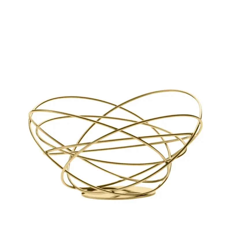 Designer Golden Plated Stainless Steel Potenza Fruit Holder