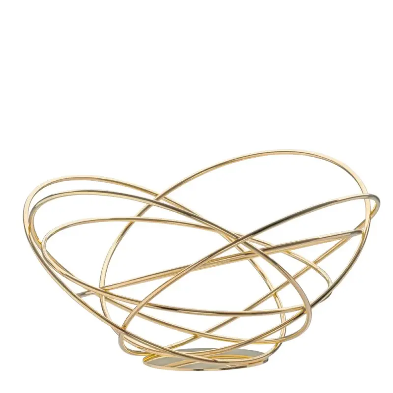 Designer Golden Plated Stainless Steel Potenza Fruit Holder