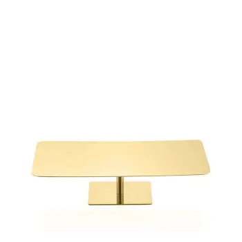 Designer Golden Plated Stainless Steel Rectangular Serving Tray