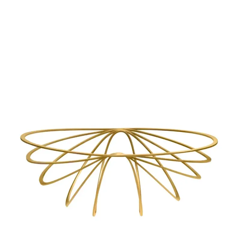 Designer Golden Plated Stainless Steel Linea Fruit Holder 5.5L
