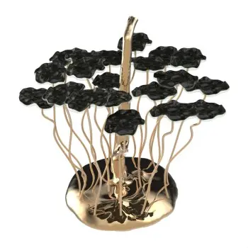 My Glass Studio Petit Fours Stand, Black - Dia: 25 cm, H: 35 cm