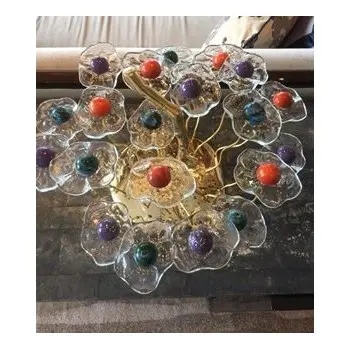 My Glass Studio Petit Fours Stand, Black - Dia: 25 cm, H: 35 cm