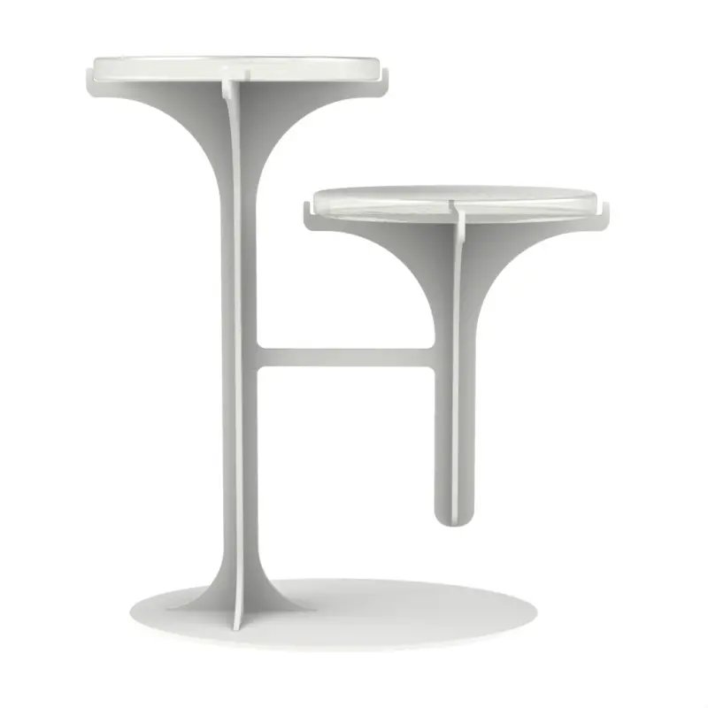 My Glass Studio Petit Fours Stand, White - Set of 2 - 23.6 x 13.9 x 25.2 cm My Glass Studio Petit Fours Stand, White - Set of 2 - 23.6 x 13.9 x 25.2 cm