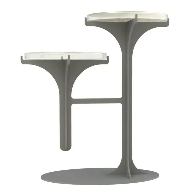 My Glass Studio Petit Fours Stand, Cream - Set of 2 - 23.6 x 13.9 x 25.2 cm My Glass Studio Petit Fours Stand, Cream - Set of 2 - 23.6 x 13.9 x 25.2 cm