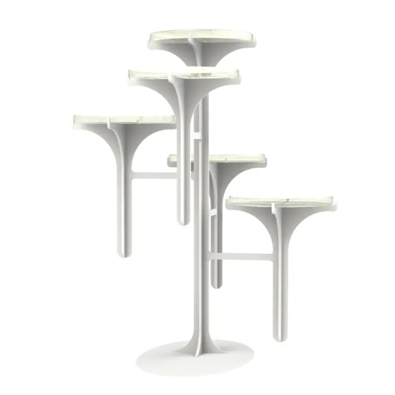 My Glass Studio Petit Fours Stand, White - Set of 2 - Dia: 13 cm, H: 40 cm My Glass Studio Petit Fours Stand, White - Set of 2 - Dia: 13 cm, H: 40 cm
